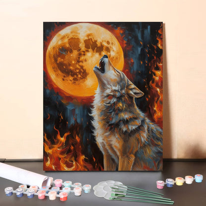 Dark Werewolf – Paint by Numbers Canvas Kit