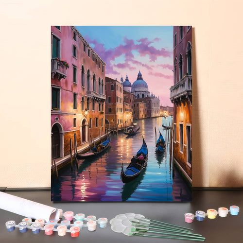 Canal in Venice – Paint by Numbers Canvas Kit