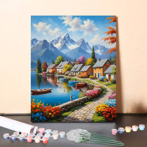Alpine Paradise – Paint by Numbers Canvas Kit