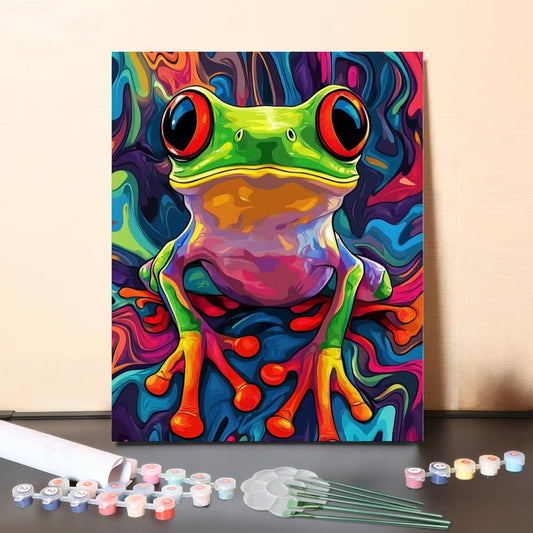 Neon Dream Tree Frog– Paint by Numbers