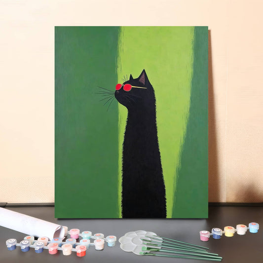 Cool Cat – Paint by Numbers