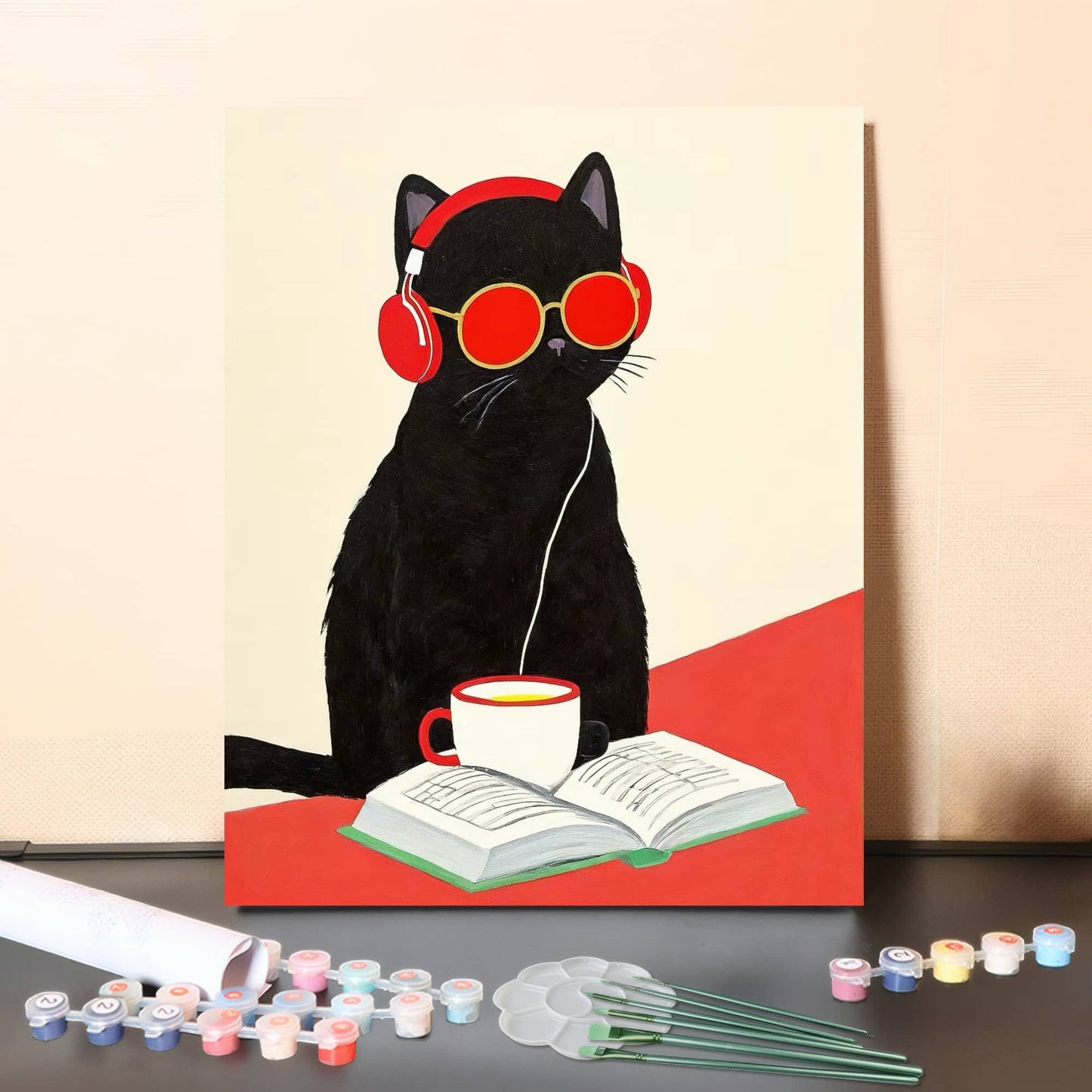 Lo-Fi Cool Cat – Paint by Numbers