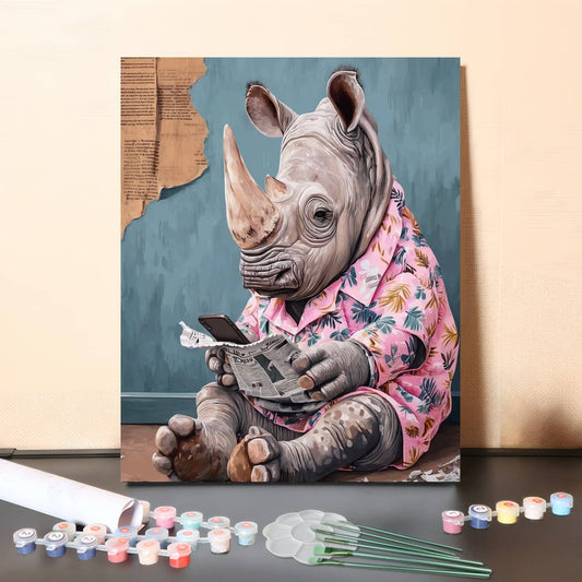 The Calm Reader – Paint by Numbers