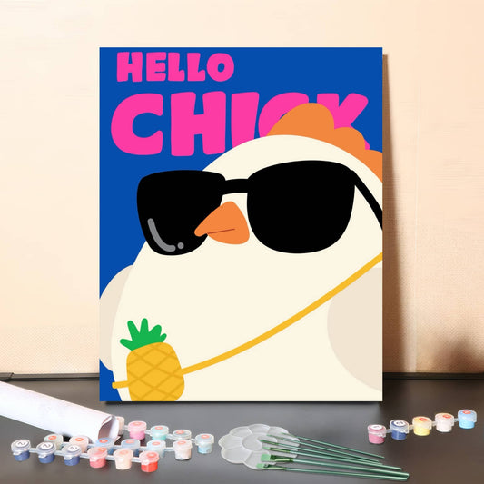 Hello Chick – Paint by Numbers