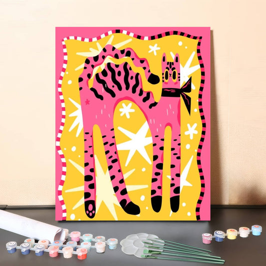 Wild Cat Party – Paint by Numbers