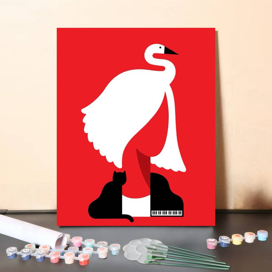 Grace in Red – Paint by Numbers