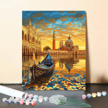 Venice at Dusk – Paint by Numbers Canvas Kit
