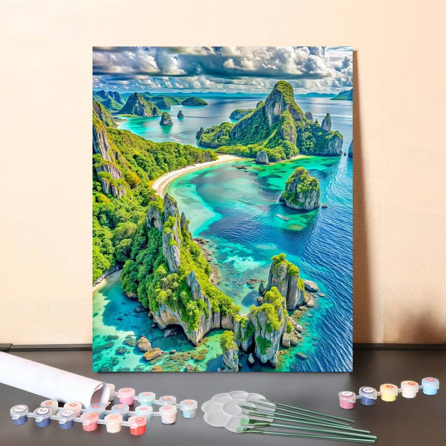 Rocky Islands – Paint by Numbers Canvas Kit