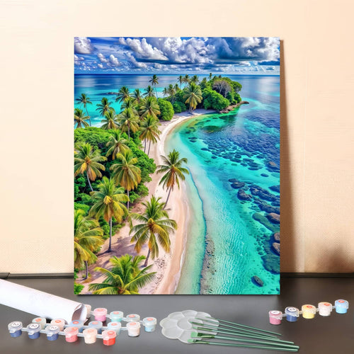 Palm Beach – Paint by Numbers Canvas Kit