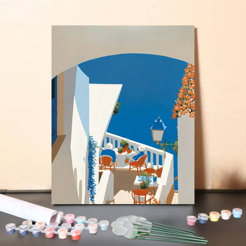 Blue Coast – Paint by Numbers Canvas Kit