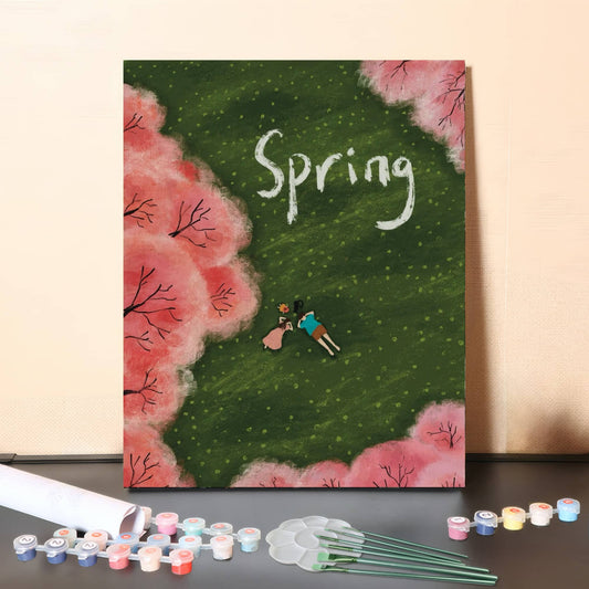 Spring Dream – Paint by Numbers Canvas Kit
