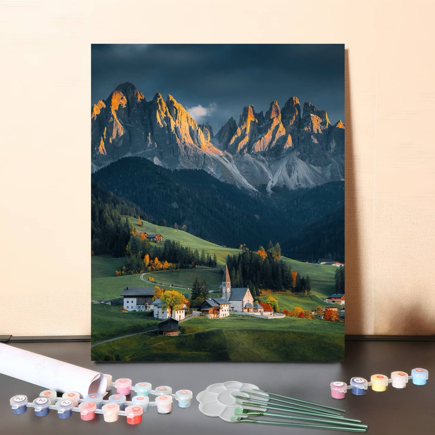Mountain Idyll – Paint by Numbers Canvas Kit