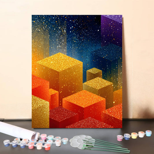Golden City – Paint by Numbers Canvas Kit