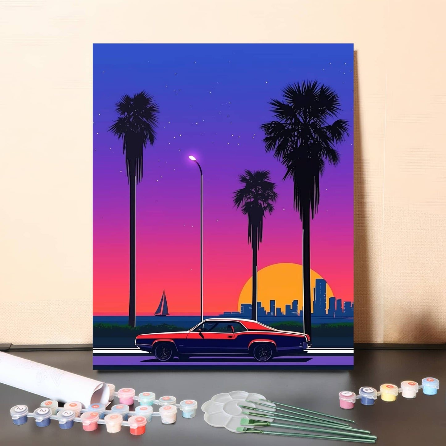 Sun Journey – Paint by Numbers Canvas Kit