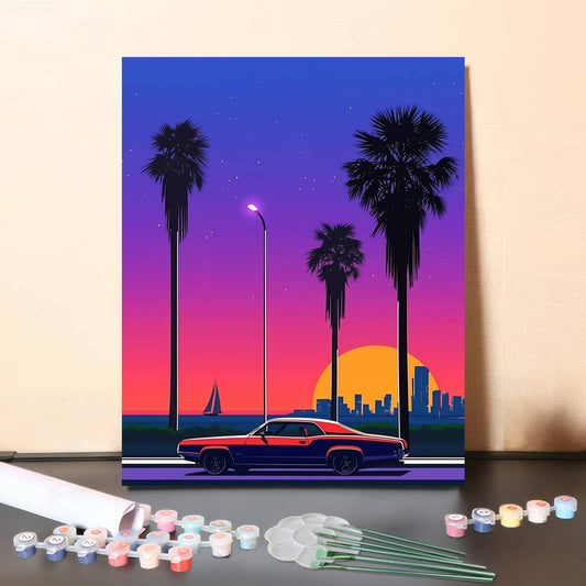 Sun Journey – Paint by Numbers Canvas Kit