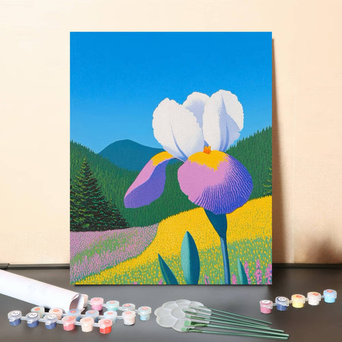 Mountain Flower – Paint by Numbers Canvas Kit