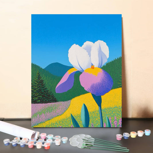 Mountain Flower – Paint by Numbers Canvas Kit
