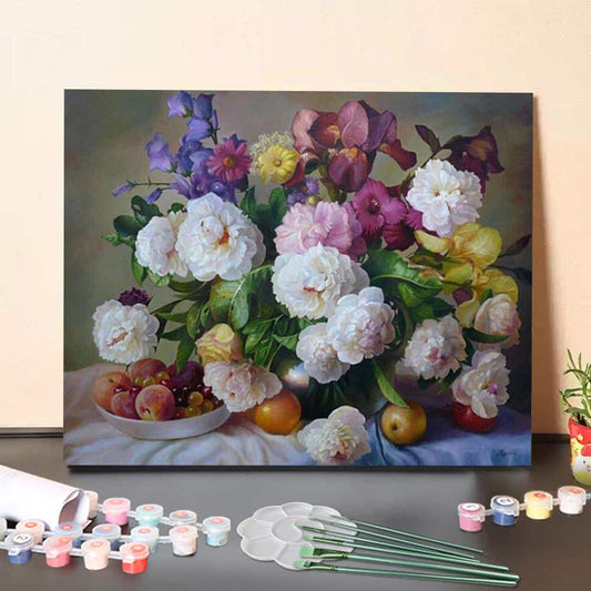 A Beautiful Bouquet – Paint by Numbers Canvas Kit