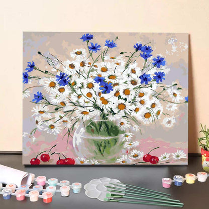 A Bouquet of Wildflowers – Paint by Numbers Canvas Kit