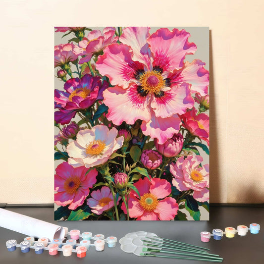 Symphony in Pink – Paint by Numbers Canvas Kit
