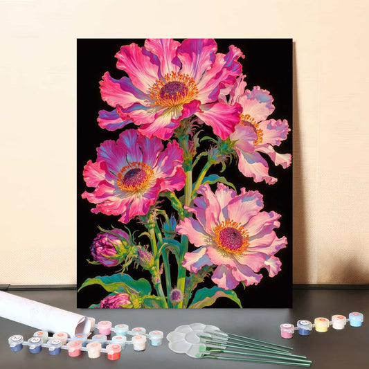 Dance of Blossoms – Paint by Numbers Canvas Kit
