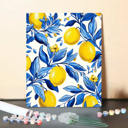 Lemon Magic – Paint by Numbers Canvas Kit