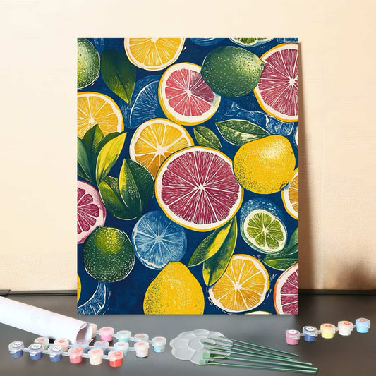 Citrus Magic – Paint by Numbers Canvas Kit