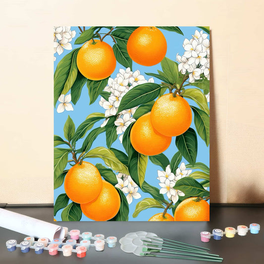 Orange Blossom – Paint by Numbers Canvas Kit