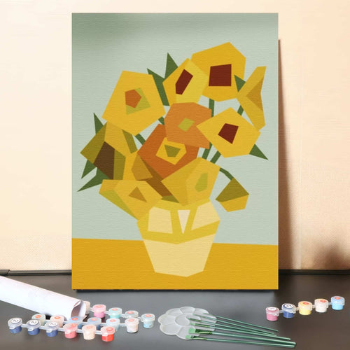 Sunflowers – Paint by Numbers Canvas Kit