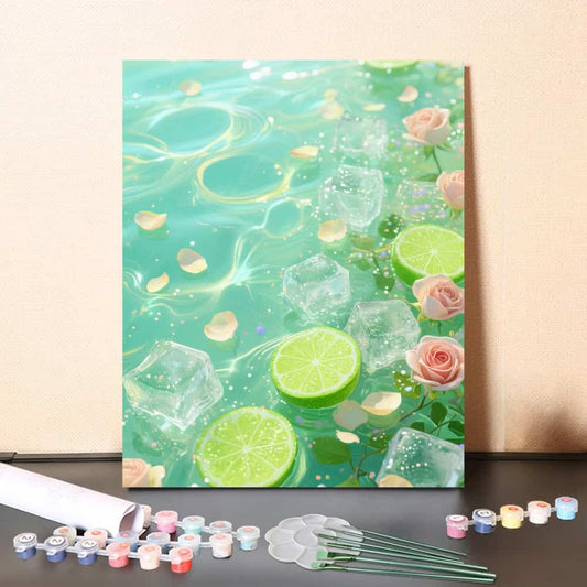 Lime – Paint by Numbers Canvas Kit