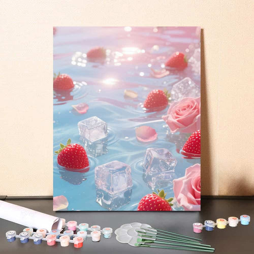 Strawberry – Paint by Numbers Canvas Kit