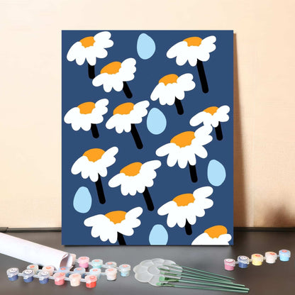 Daisy Rain – Paint by Numbers Canvas Kit