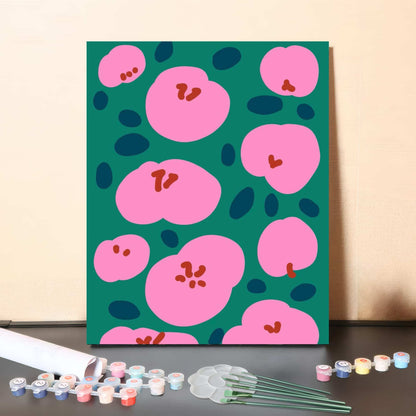 Pink Garden – Paint by Numbers Canvas Kit