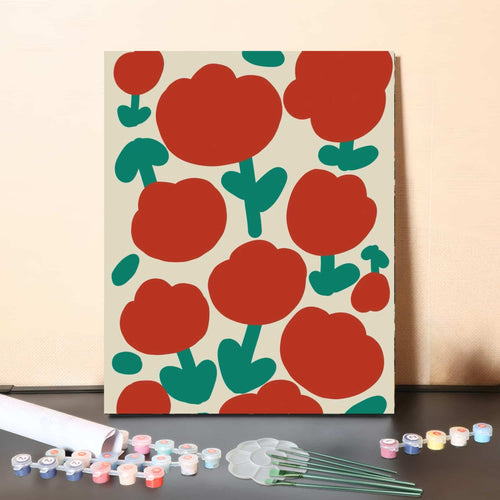 Crimson Field – Paint by Numbers Canvas Kit