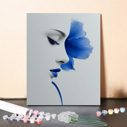 Elegance in Blue – Paint by Numbers