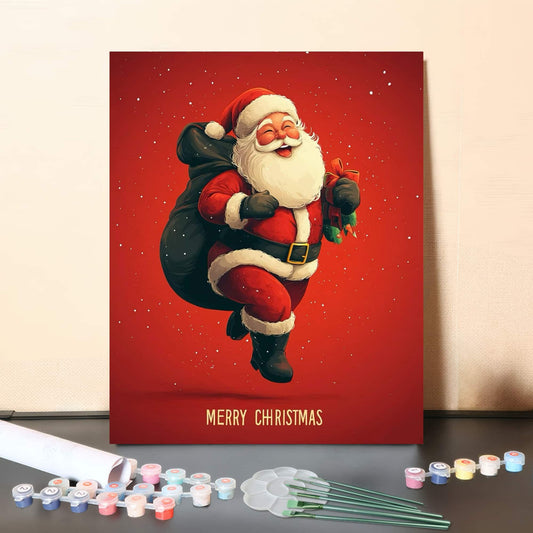 Jolly Santa – Paint by Numbers
